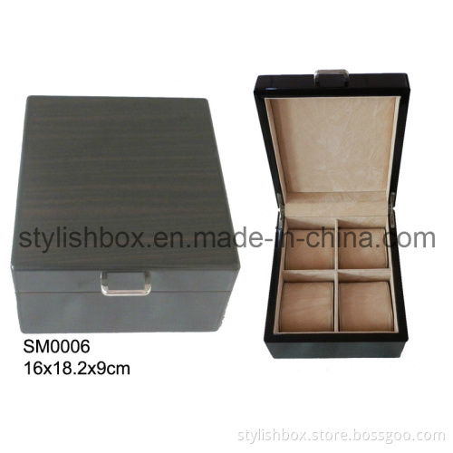 Exquisite Wooden Watch Box with 4 Slots (SW0006)